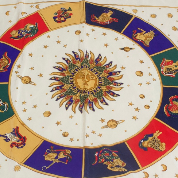 Versace Accessories - Gorgeous Gianni Versace Silk Scarf Astrology 70"S